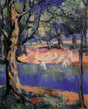 Kazimir Malevich : A River in the Forest